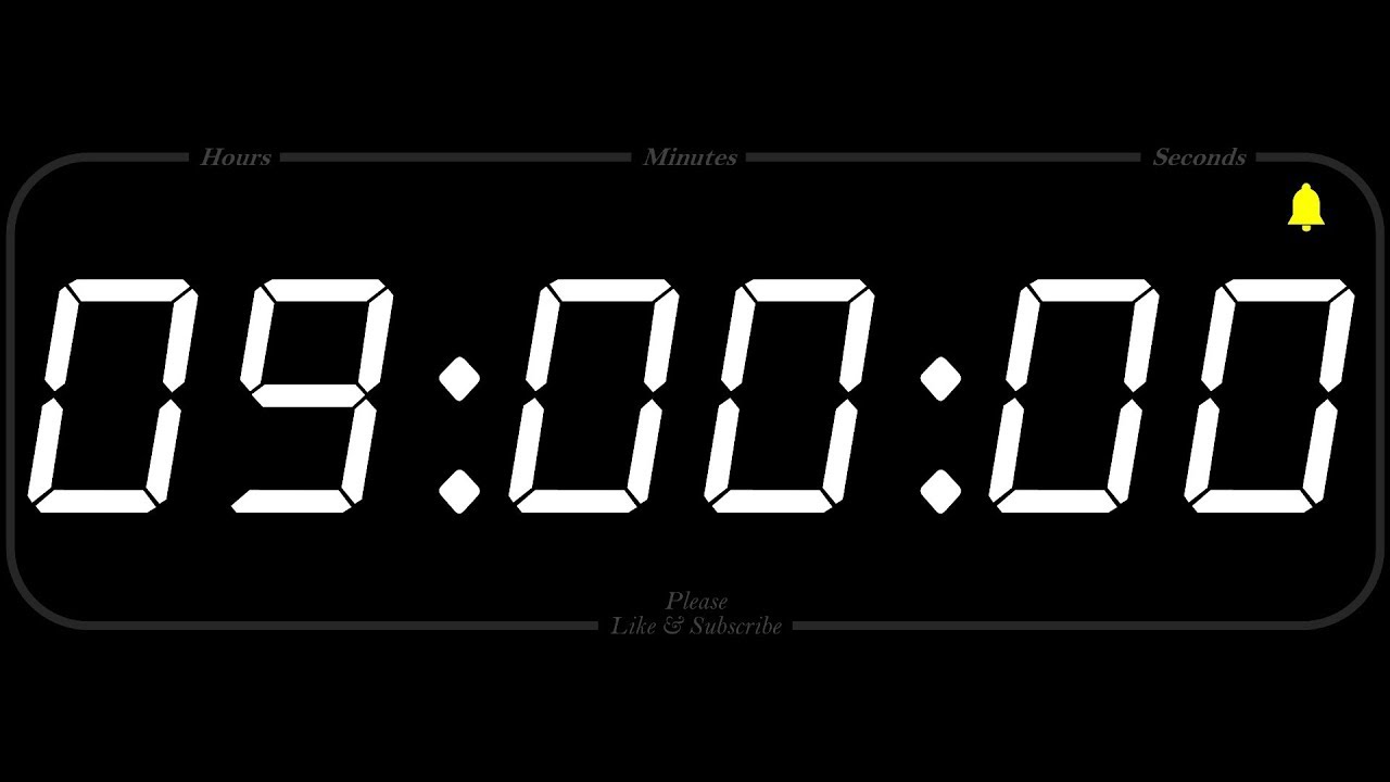 alarma a las 9 de la mañana