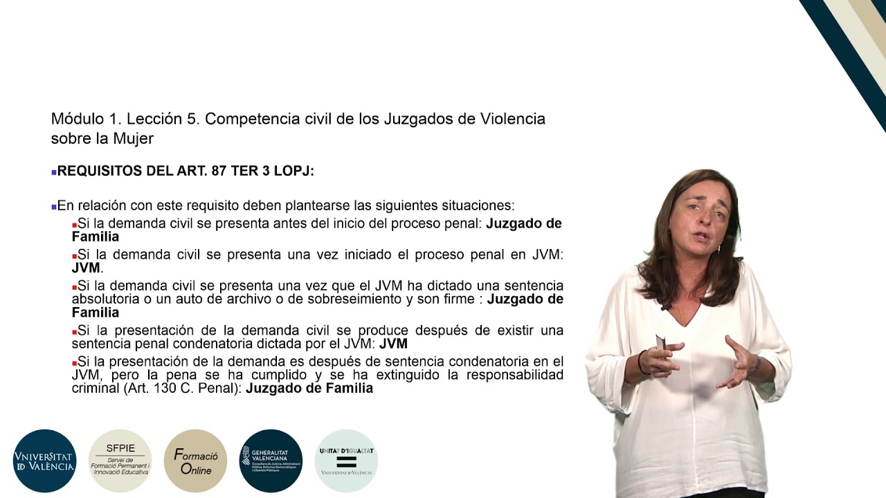 competencia juzgados violencia sobre la mujer