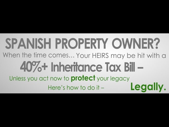 how to avoid spanish inheritance tax