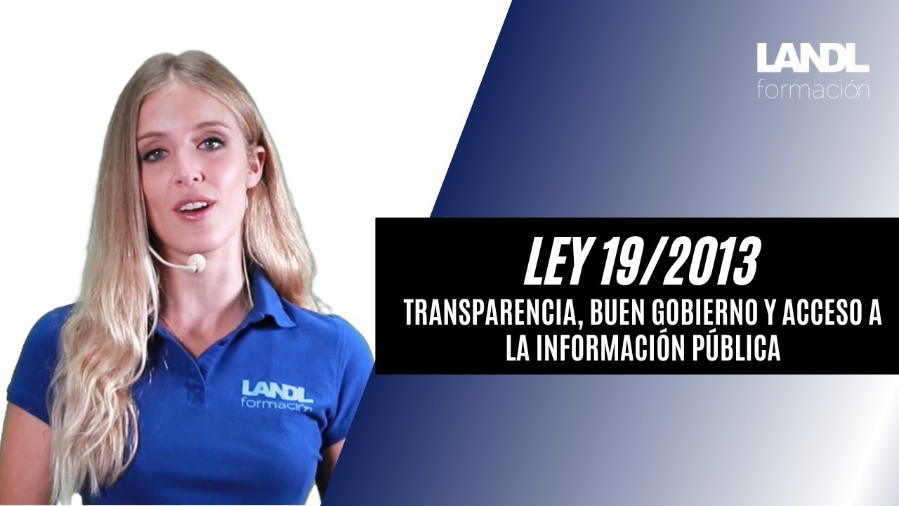 ley de transparencia acceso ala información pública y buen gobierno