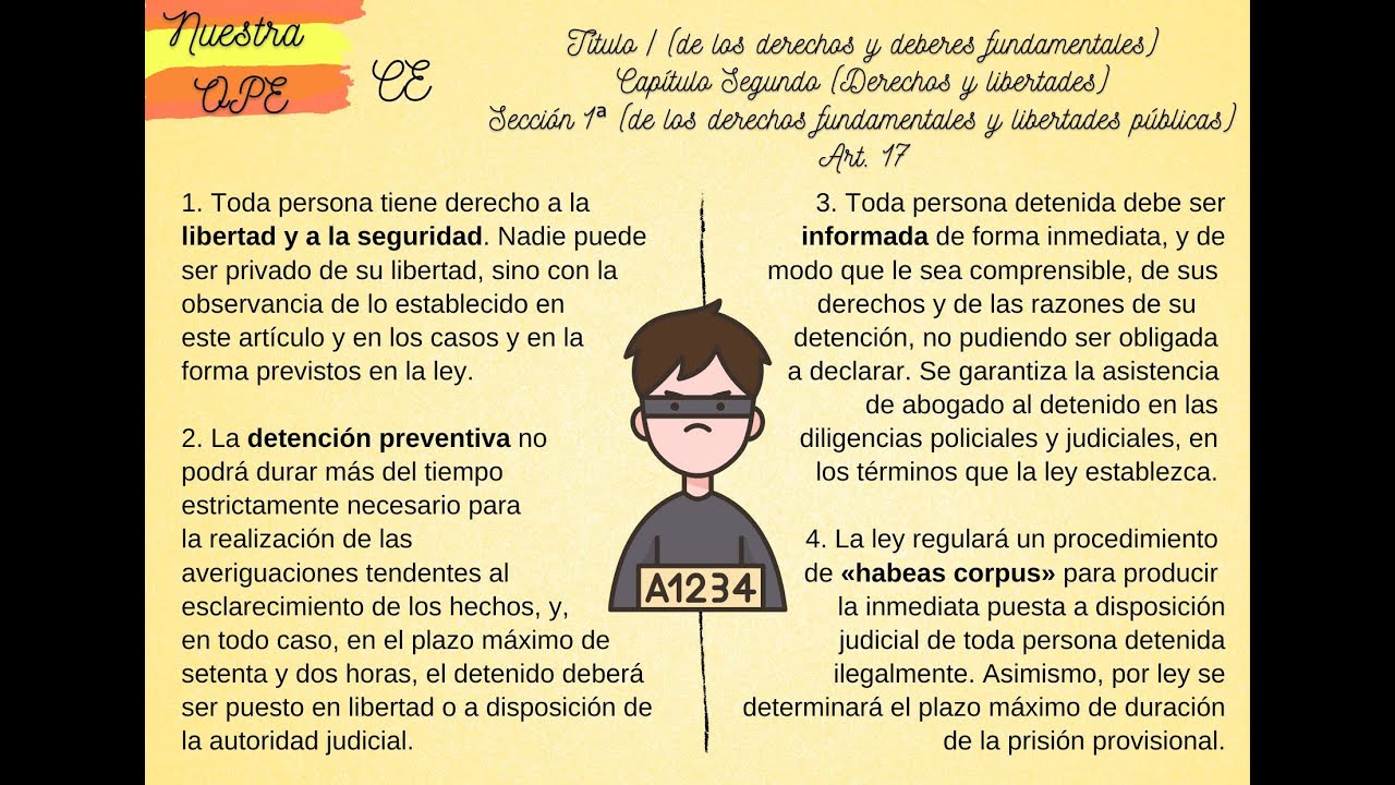 artículo 17.3 de la constitución española