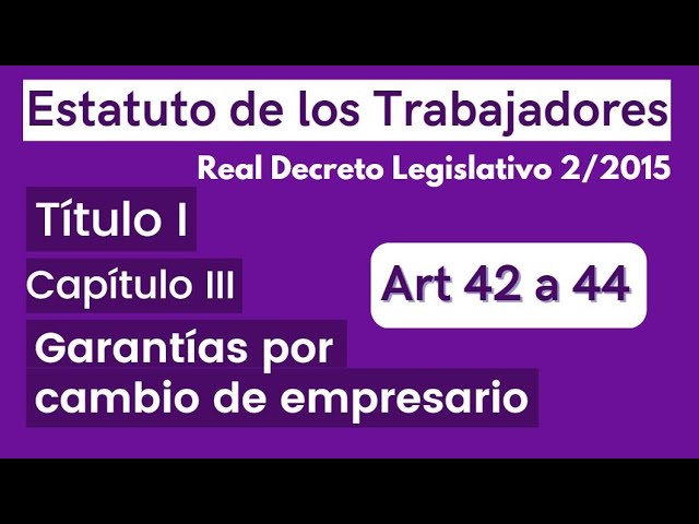 articulo 43 estatuto de los trabajadores