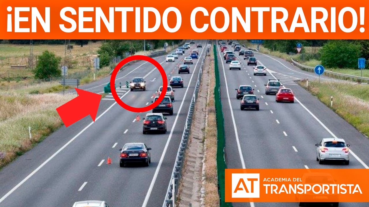 circular en sentido contrario al establecido