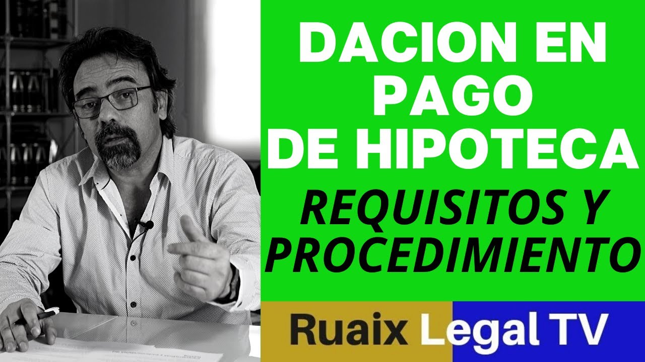dación en pago vivienda no habitual