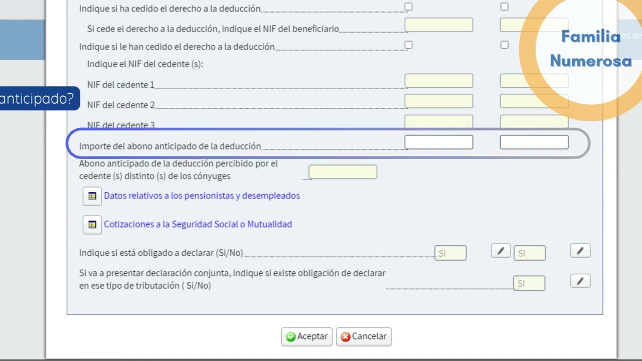 deduccion por ascendiente con dos hijos