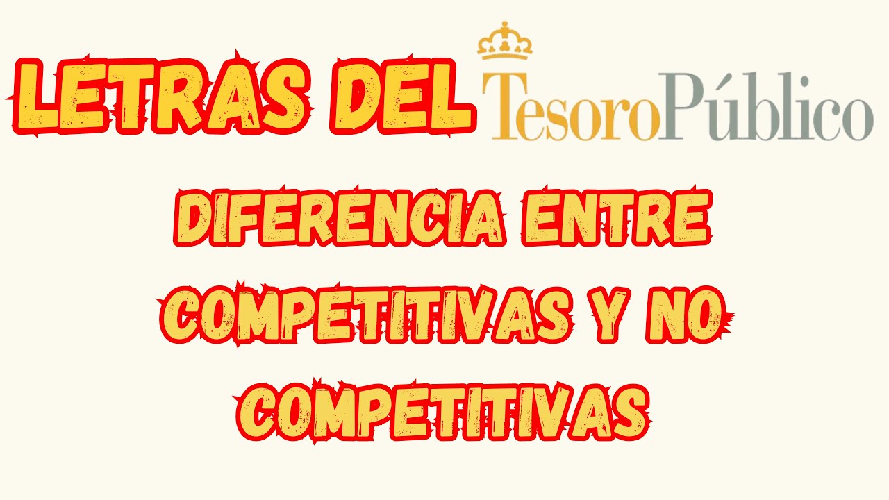 diferencia entre letras competitivas y no competitivas