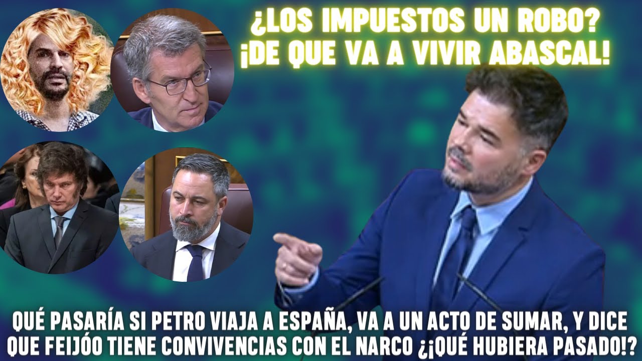 discurso de rufián en el congreso hoy