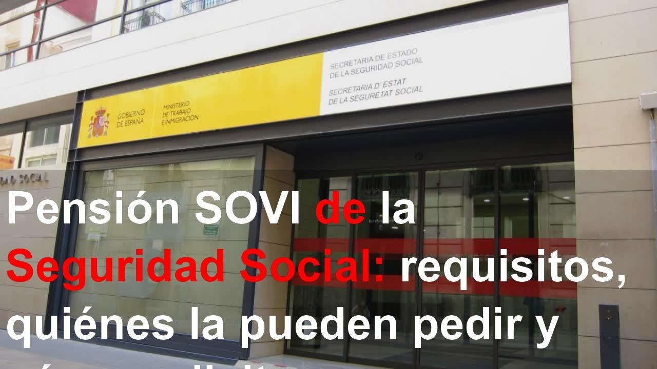 el sovi es una pension no contributiva