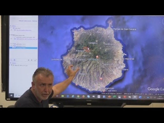 fuego en la cumbre de gran canaria