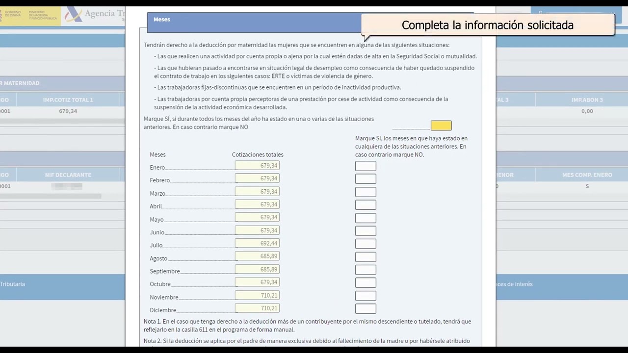 la deduccion por maternidad la puede cobrar el padre