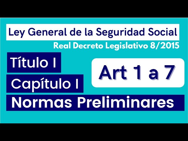 ley general de la seguridad social pdf