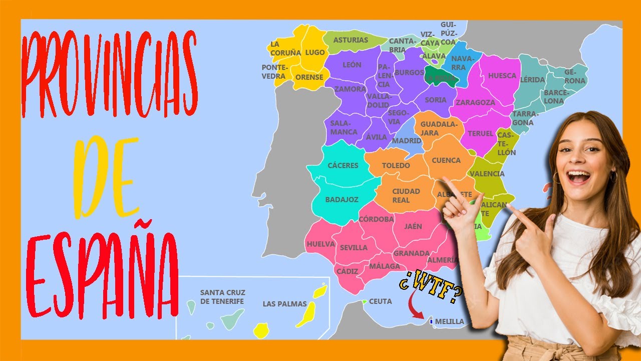 mapa político de las provincias de españa
