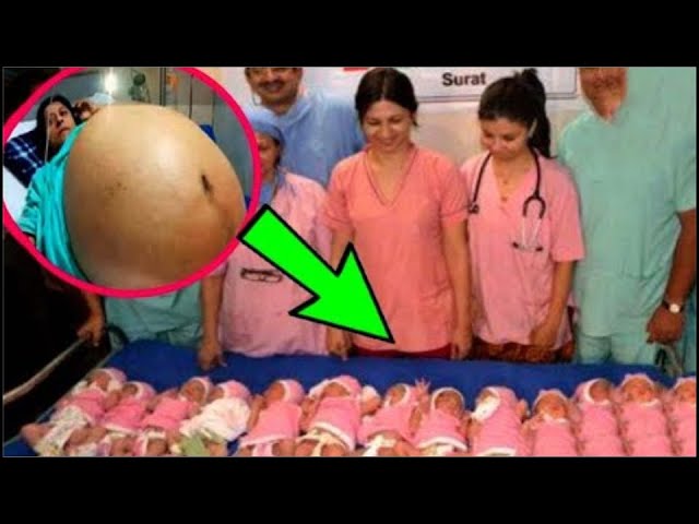 mujer da a luz a 17 bebés