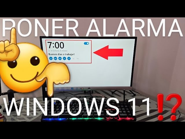 poner alarma a las 11de la mañana