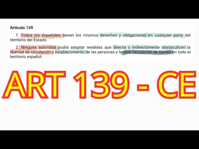 artículo 139 de la constitución española