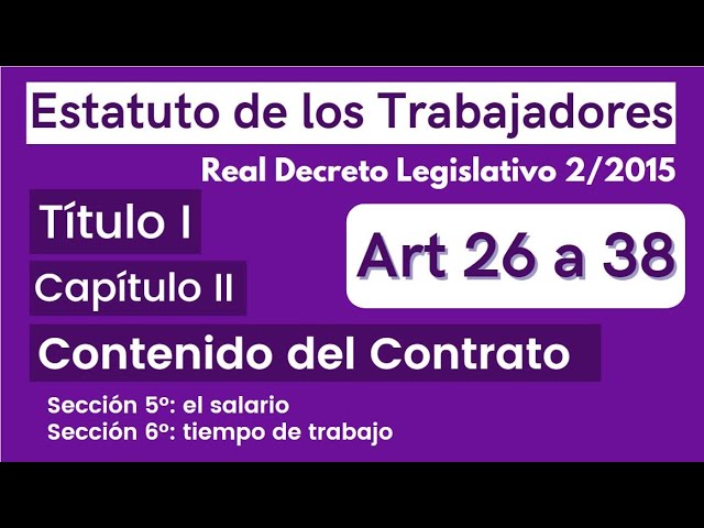 articulo 32 estatuto de los trabajadores