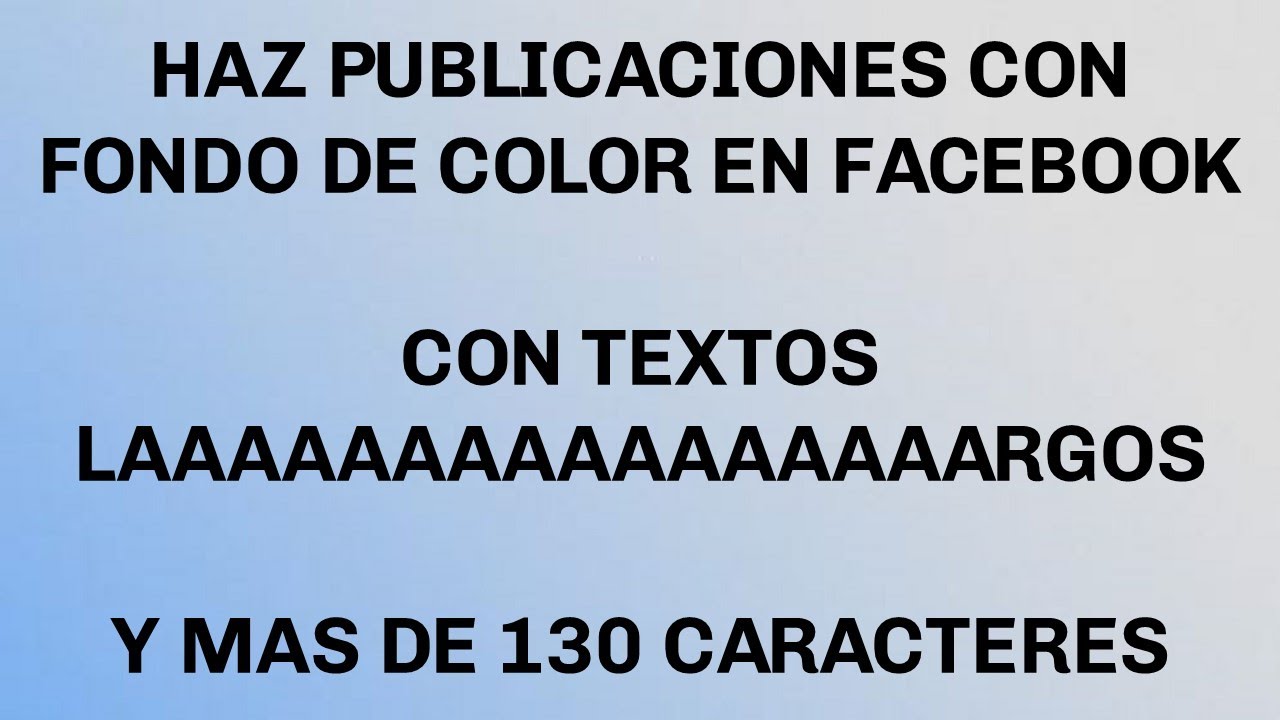 caracteres en un post de facebook