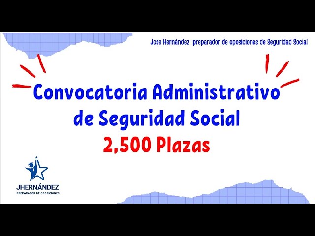 convocatoria gestion de la seguridad social