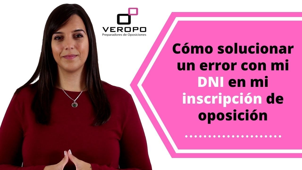 corregir error en el dni españa