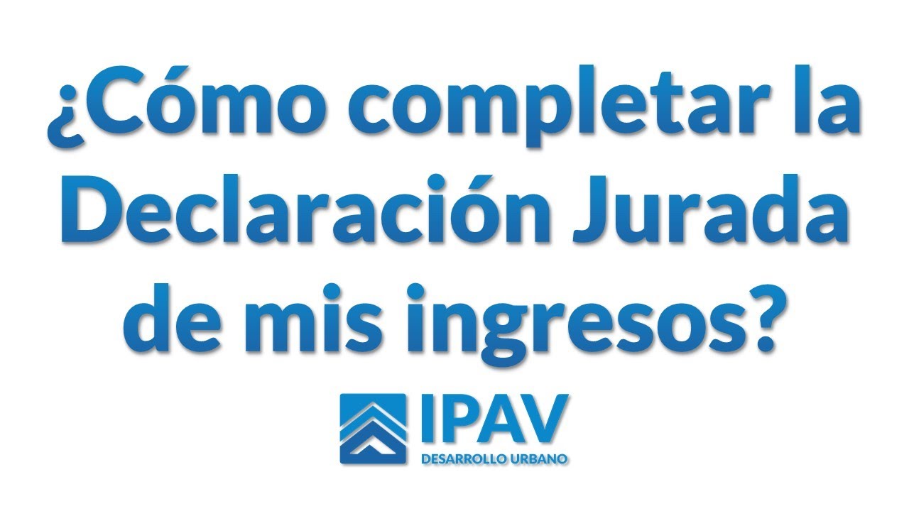 declaración jurada de ingresos modelo españa