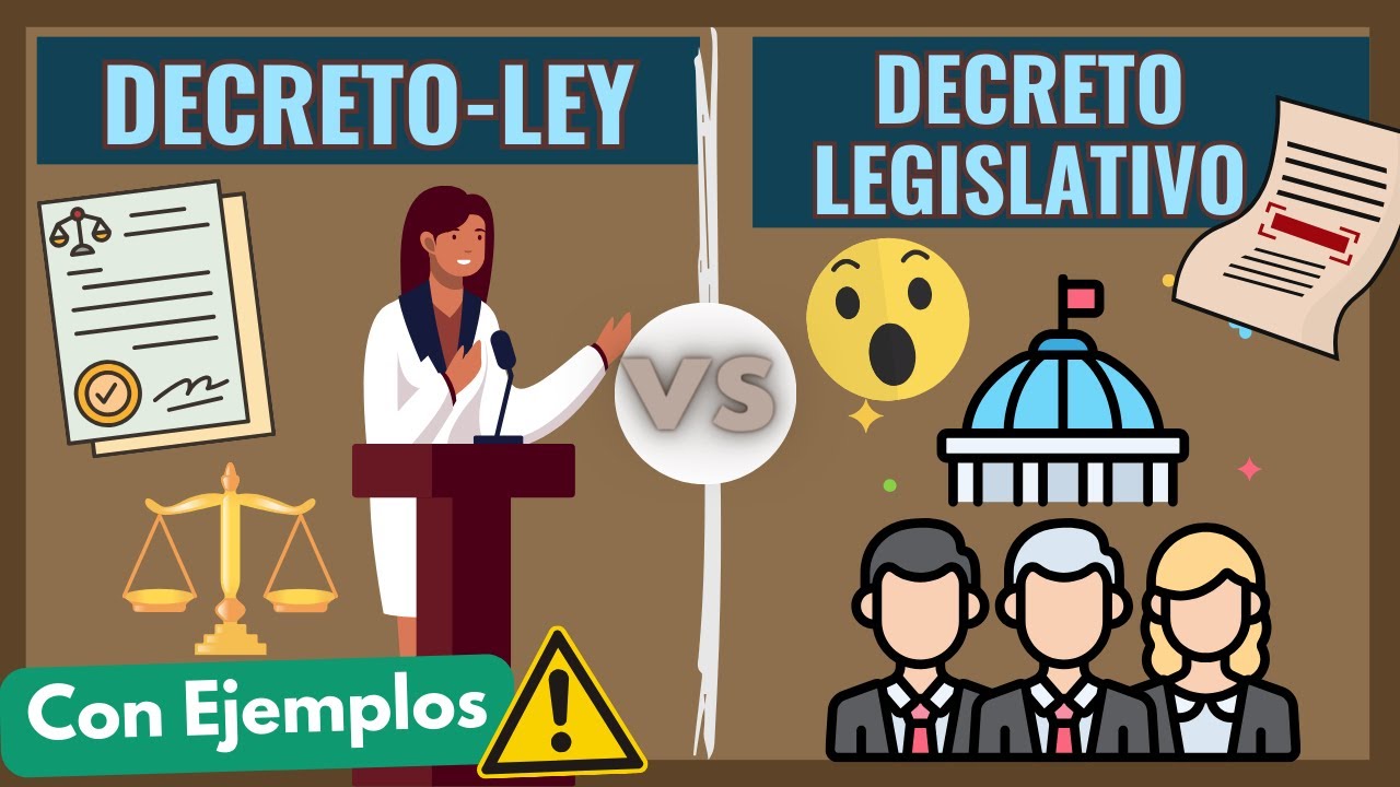 decreto ley y decreto legislativo diferencias