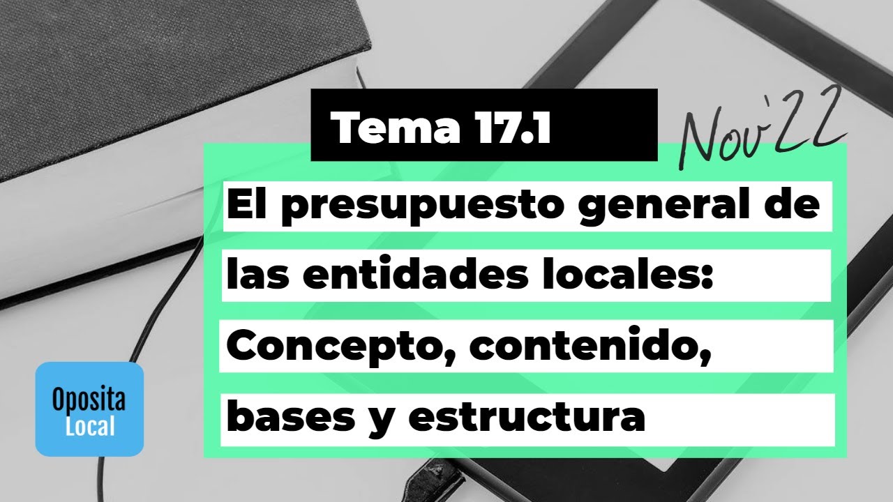 el presupuesto general de las entidades locales