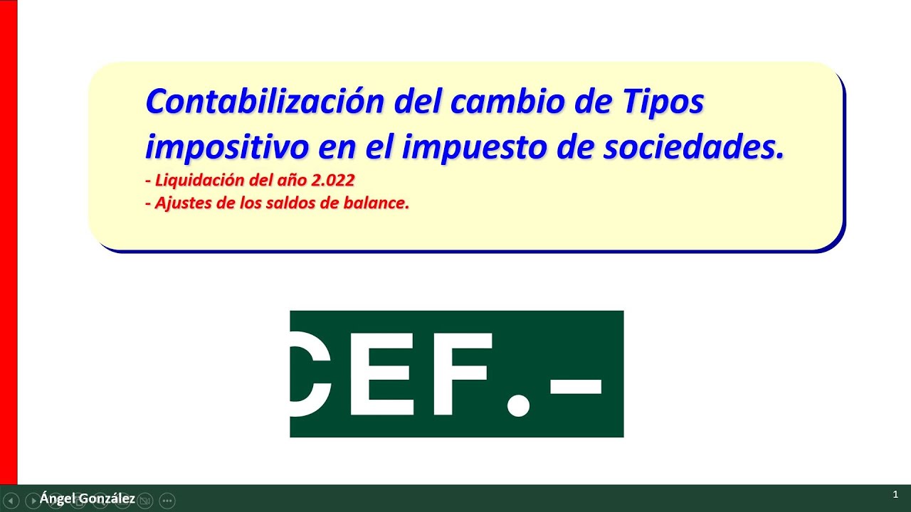 impuesto de sociedades tipo de gravamen