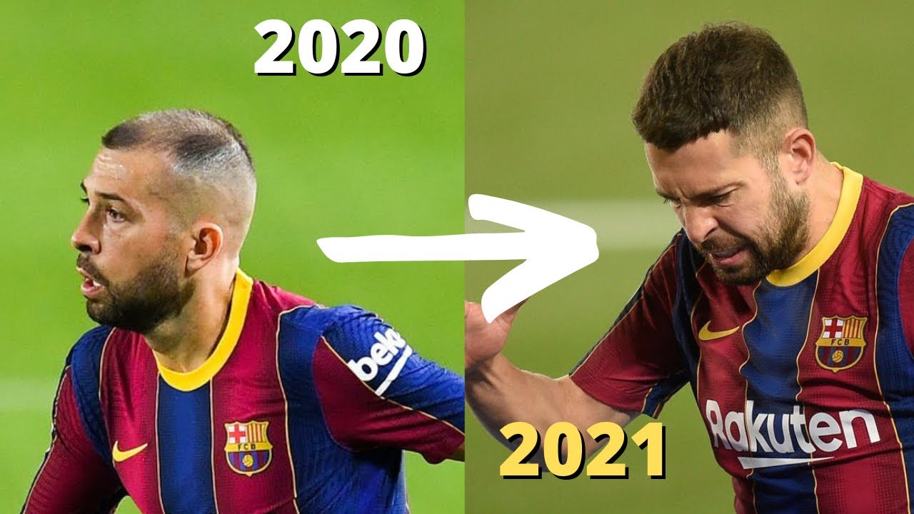 jordi alba calvo y con pelo