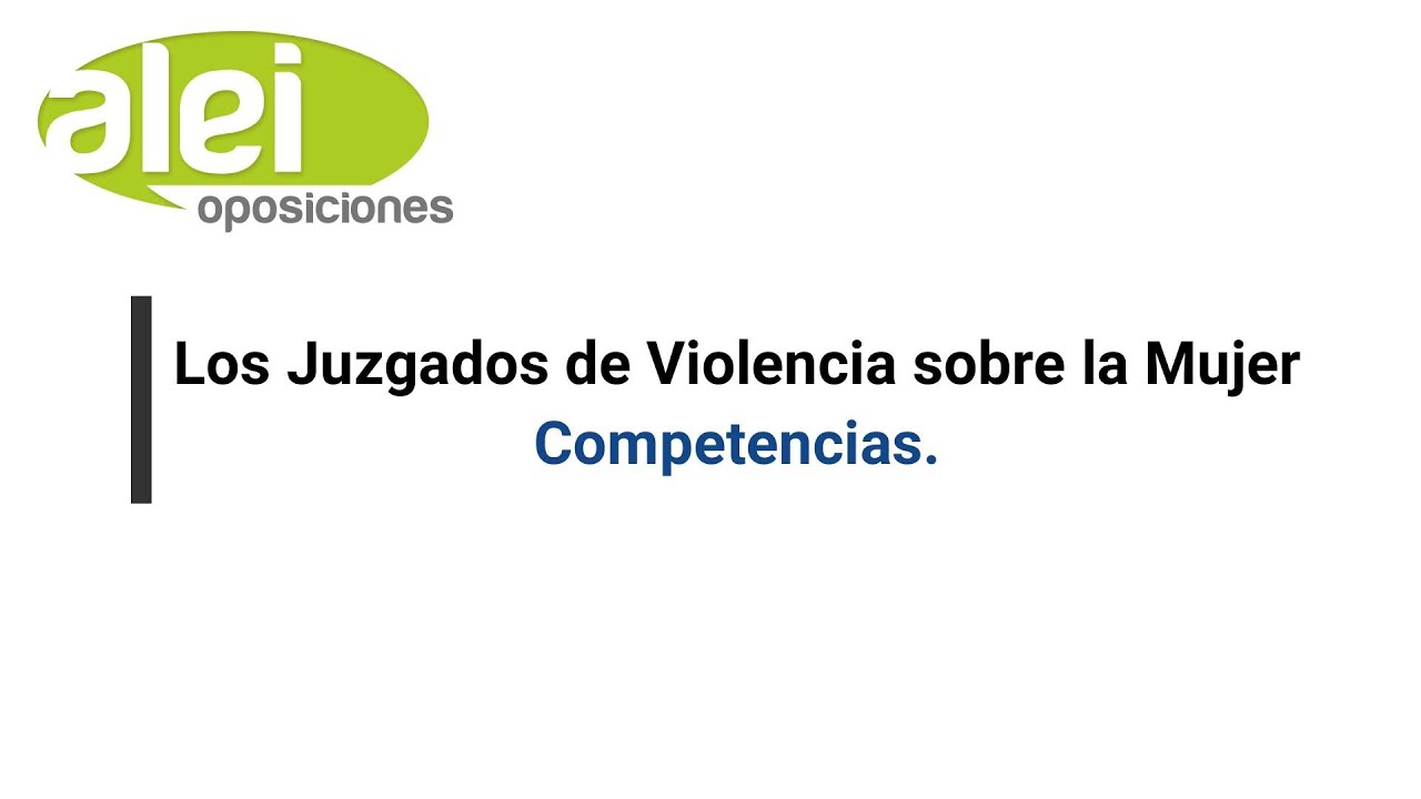 juzgados de violencia contra la mujer
