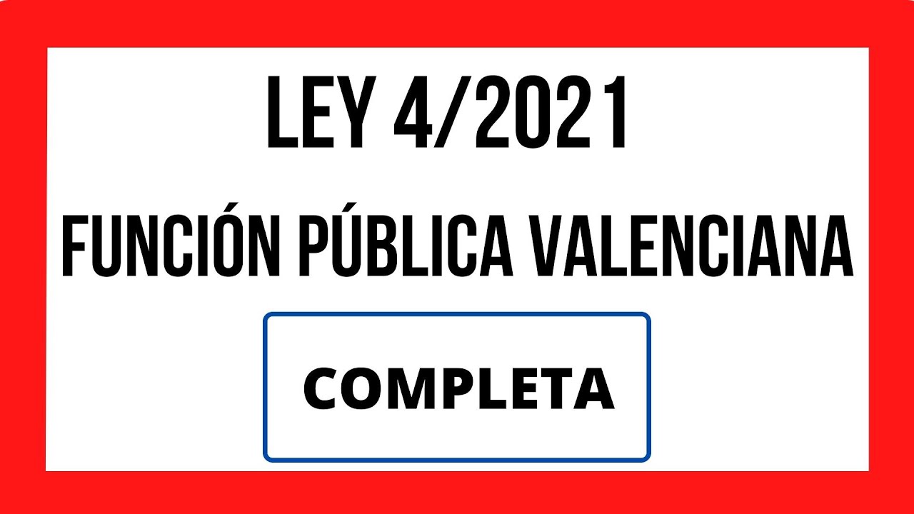 ley función pública valenciana noticias jurídicas