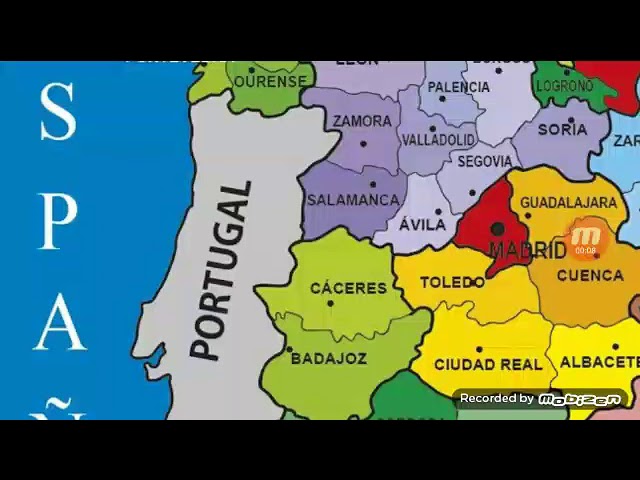 mapa politico de la peninsula iberica