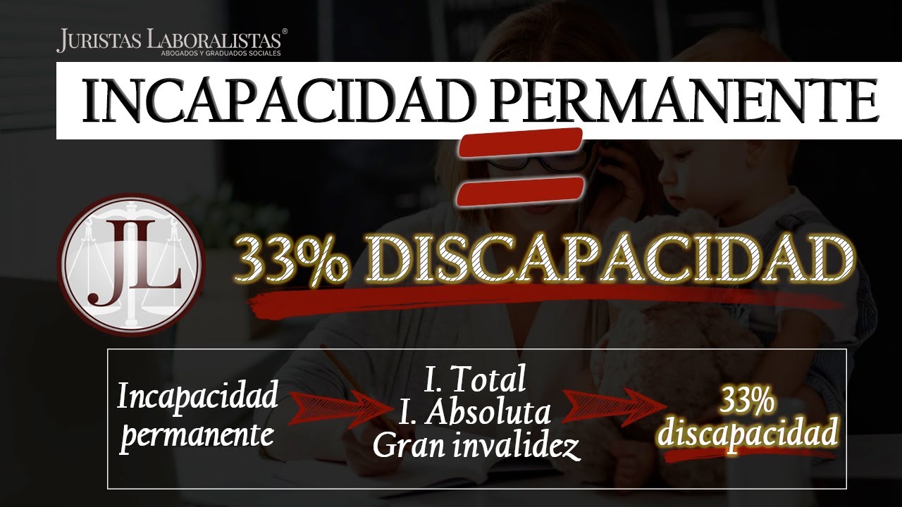 minusvalía 33 por incapacidad permanente total