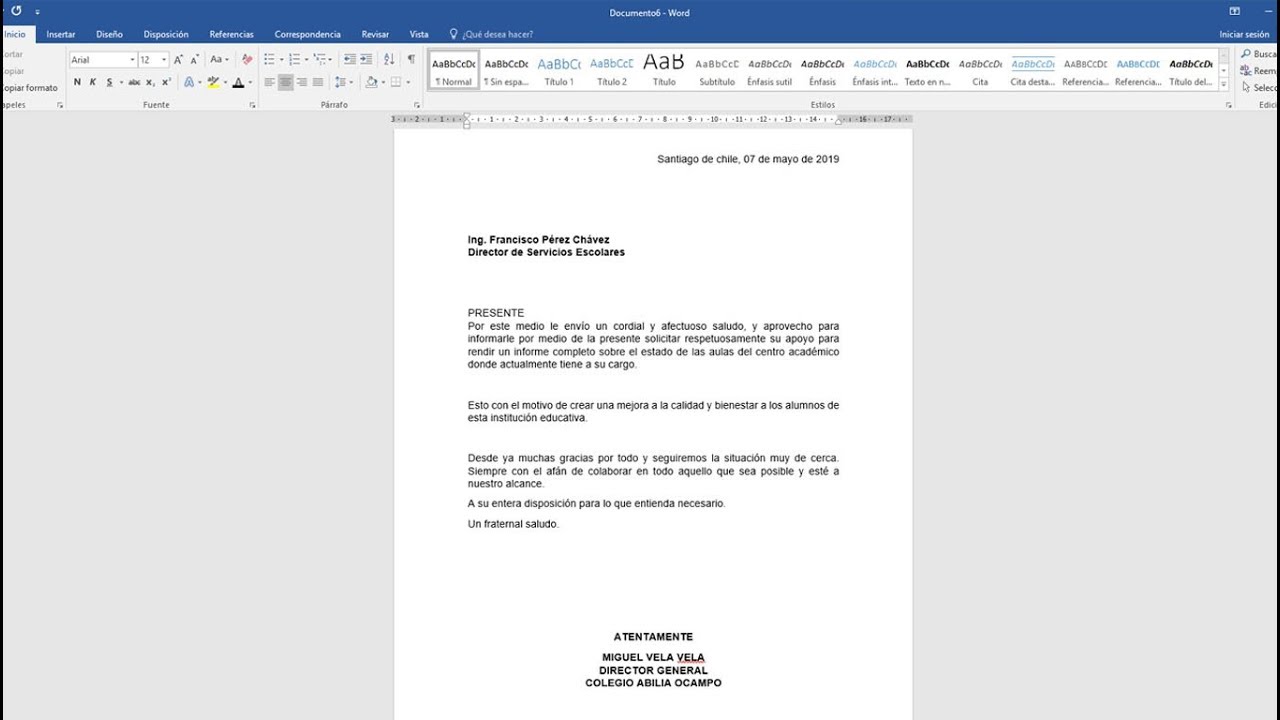 modelo para comunicaciones y peticiones pdf