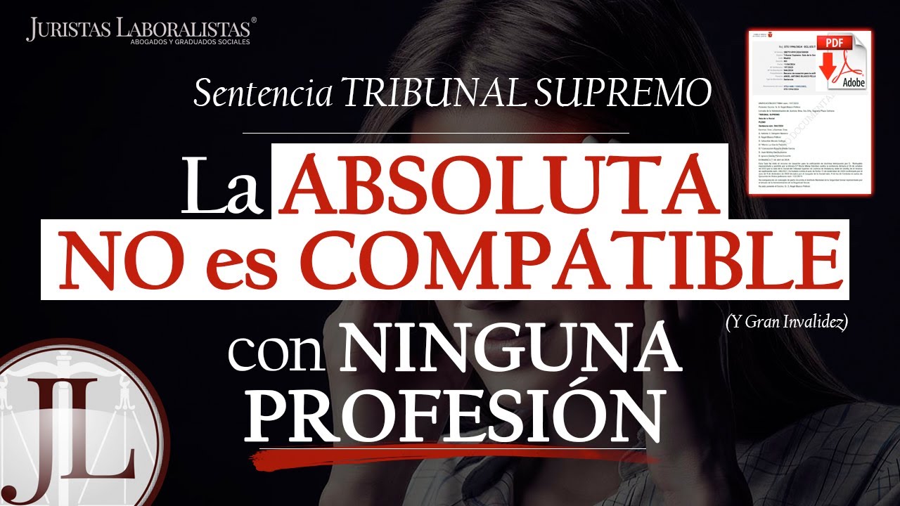 sentencias tribunal supremo incapacidad permanente absoluta